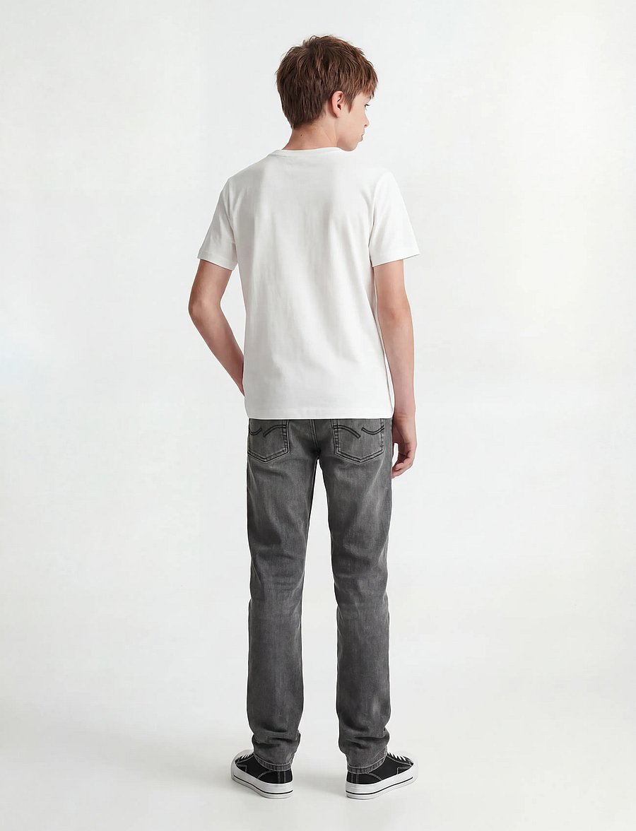 Jack & Jones - JJICLARK JJORIGINAL SQ 349 NOOS JNR - tiesaus kirpimo džinsai - grey denim - 3