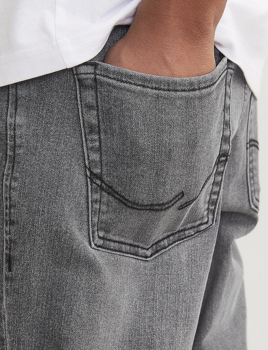 Jack & Jones - JJICLARK JJORIGINAL SQ 349 NOOS JNR - tiesaus kirpimo džinsai - grey denim - 5