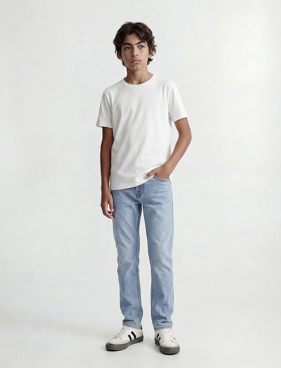 Jack & Jones - JJICLARK JJORIGINAL SQ 702 NOOS JNR - regular jeans - blue denim - 4