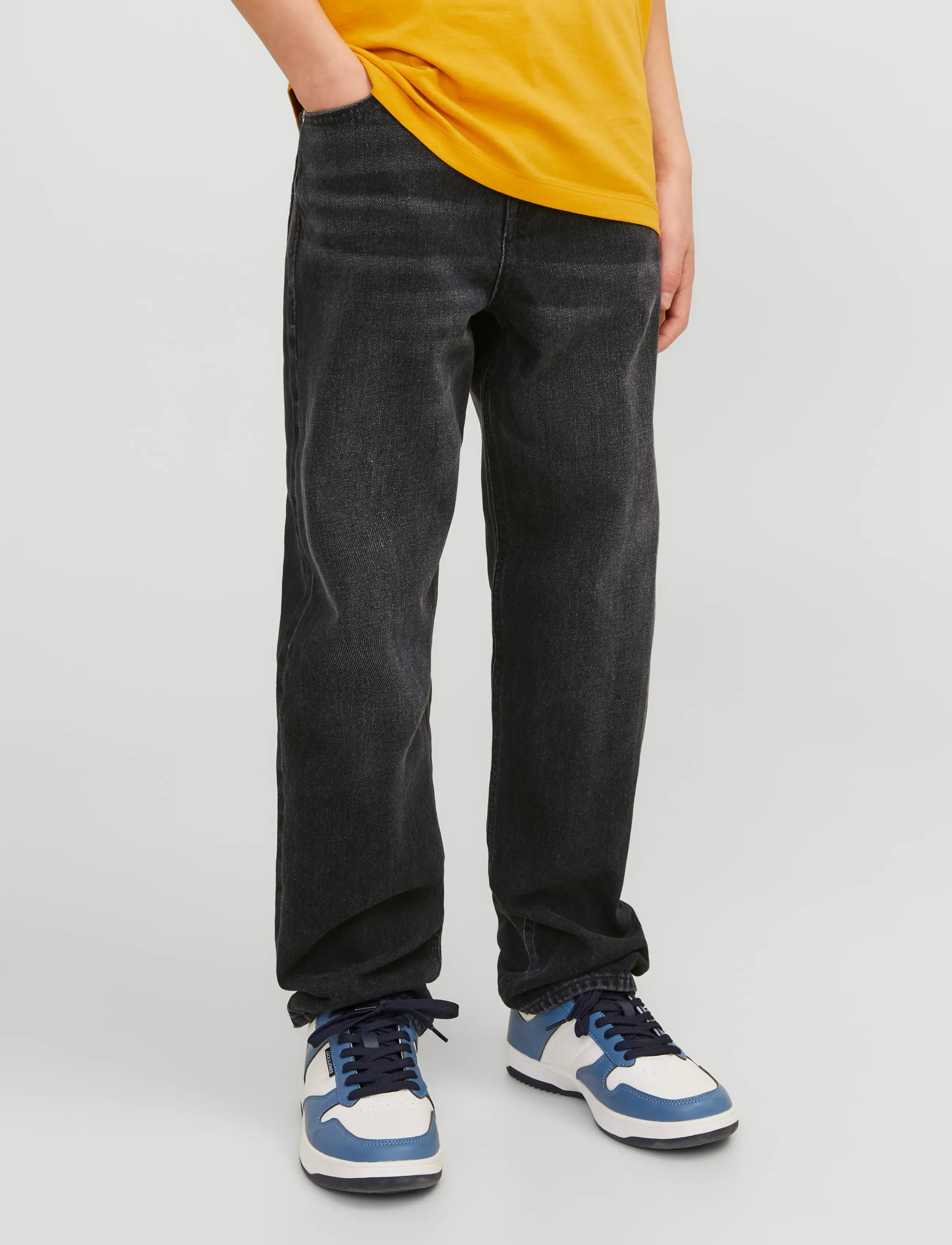 Jack & Jones JJICHRIS JJORIGINAL SQ 602 NOOS JNR - Püksid - BLACK DENIM / grey