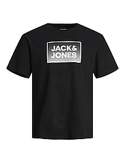 Jack & Jones - JJSTEEL TEE SS JNR - kortärmade t-shirts - black - 0