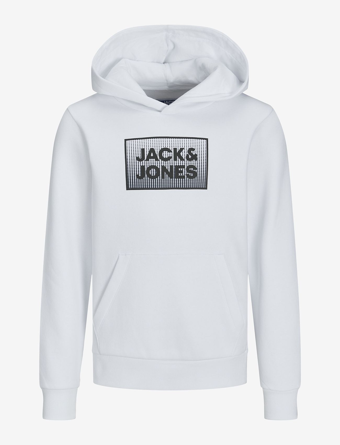 Jack & Jones - JJJJSTEEL SWEAT HOODSTEEL SWEAT HOOD JNR - džemperi ar kapuci - white - 0