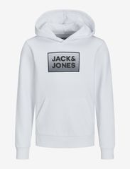 Jack & Jones - JJJJSTEEL SWEAT HOODSTEEL SWEAT HOOD JNR - kapuzenpullover - white - 0