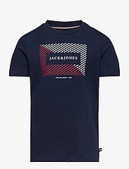 Jack & Jones - JJCYRUS TEE SS CREW NECK JNR - marškinėliai trumpomis rankovėmis - navy blazer - 0