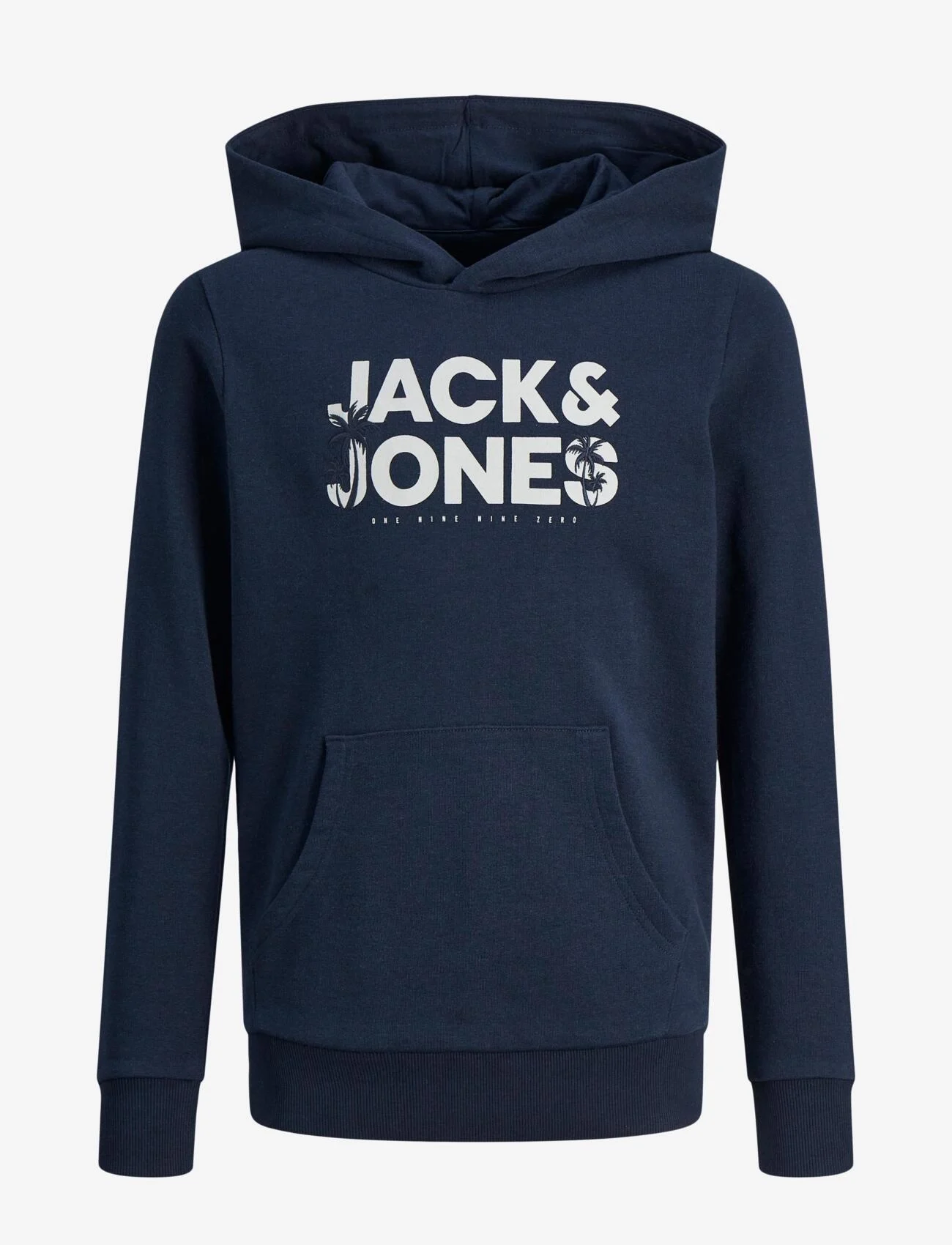 Jack & Jones - JJEMBRO PALM SWEAT HOOD JNR - hoodies - navy blazer - 0