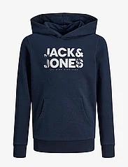 Jack & Jones - JJEMBRO PALM SWEAT HOOD JNR - kapuzenpullover - navy blazer - 0