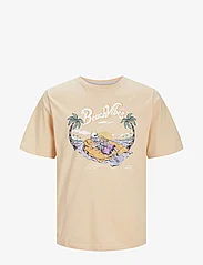 Jack & Jones - JJZION TEE SS CREW NECK JNR - short-sleeved t-shirts - apricot ice - 0