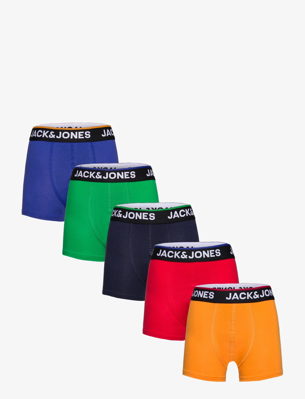 Jack & Jones - JACTOPLINE SOLID TRUNKS 5 PACK JNR - underpants - true red - 0