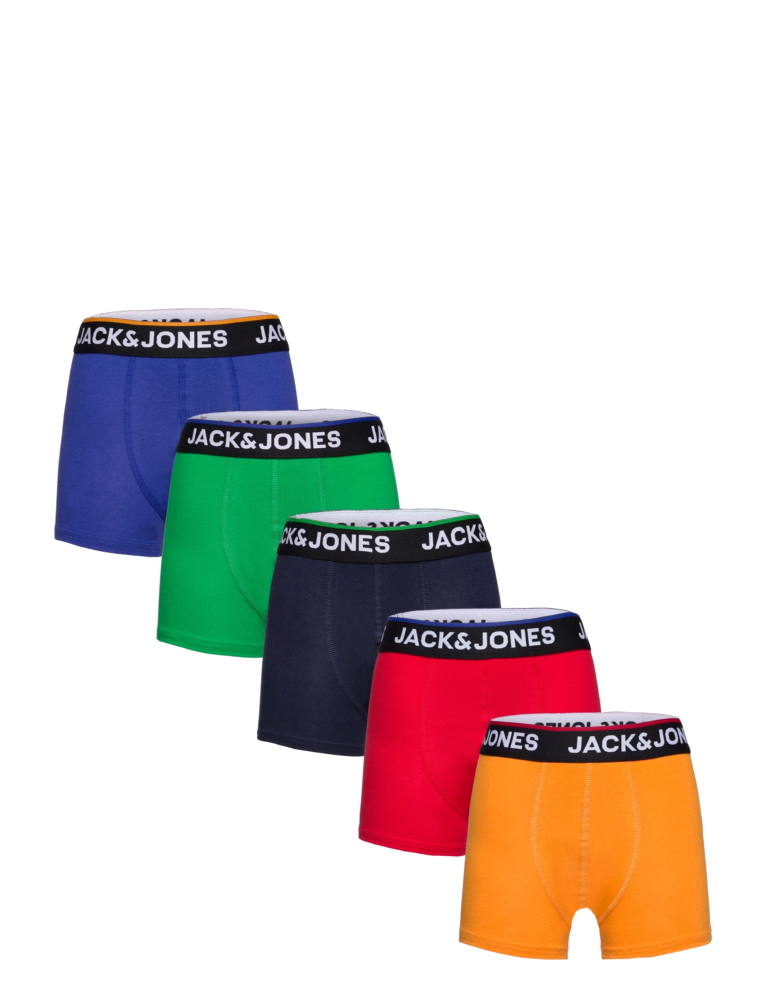 JACTOPLINE SOLID TRUNKS 5 PACK JNR - TRUE