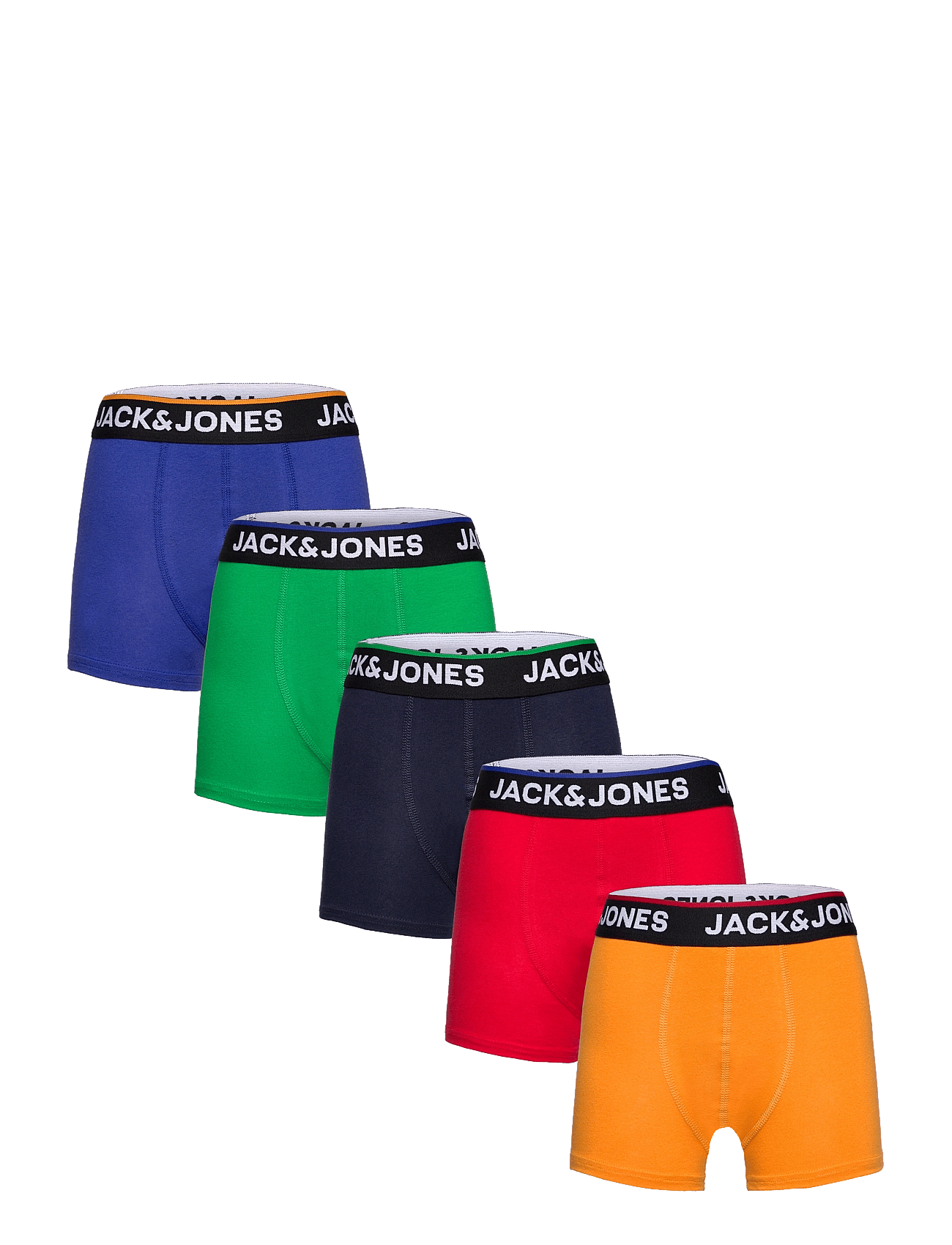 JACTOPLINE SOLID TRUNKS 5 PACK JNR - TRUE
