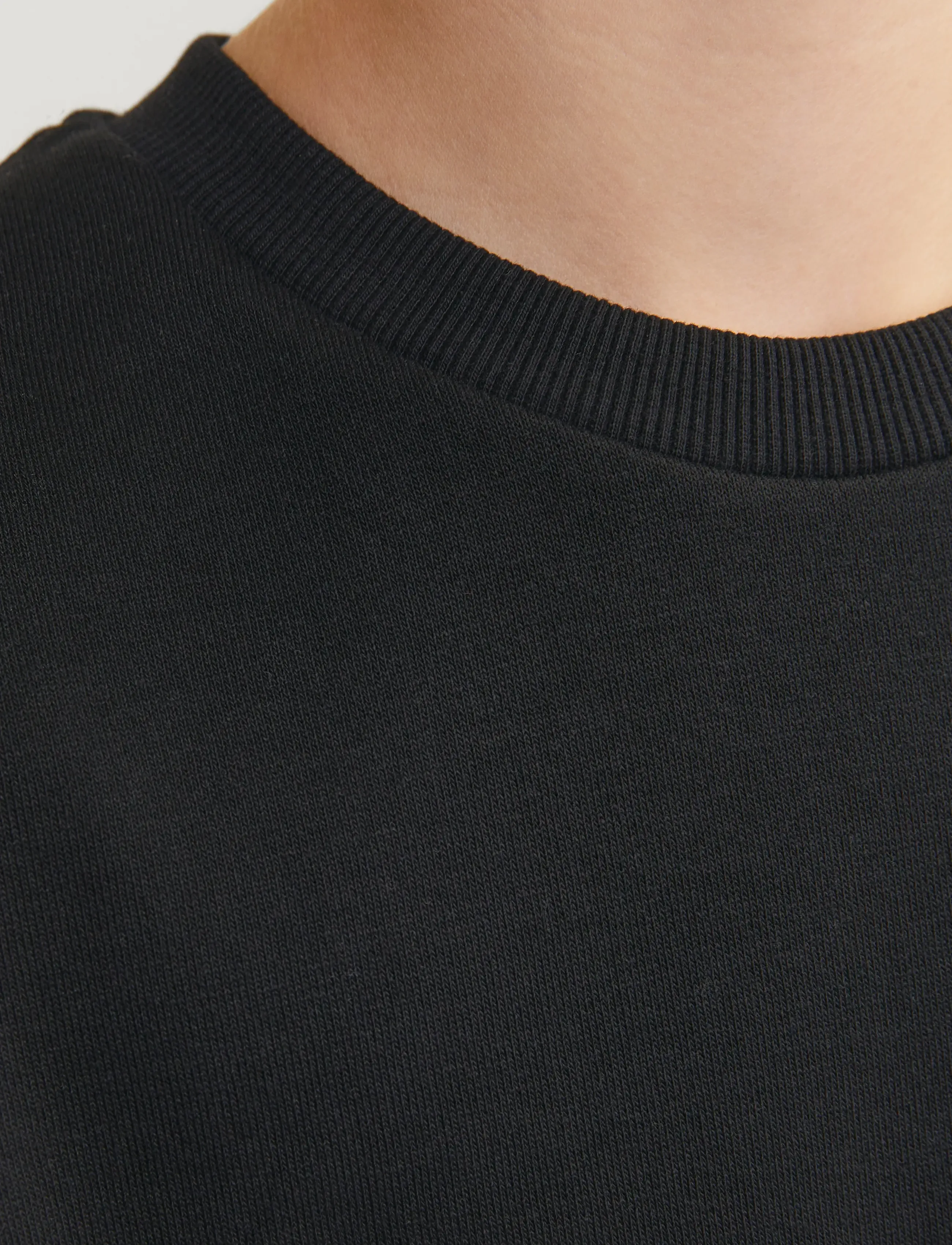 Jack & Jones - JJEBRADLEY SWEAT CREW NOOS JNR - sweatshirts - black - 5