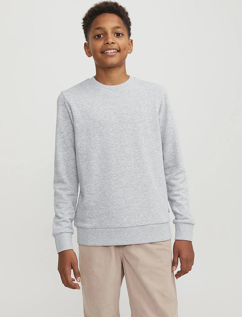 Jack & Jones - JJEBRADLEY SWEAT CREW NOOS JNR - bluzy - light grey melange - 0