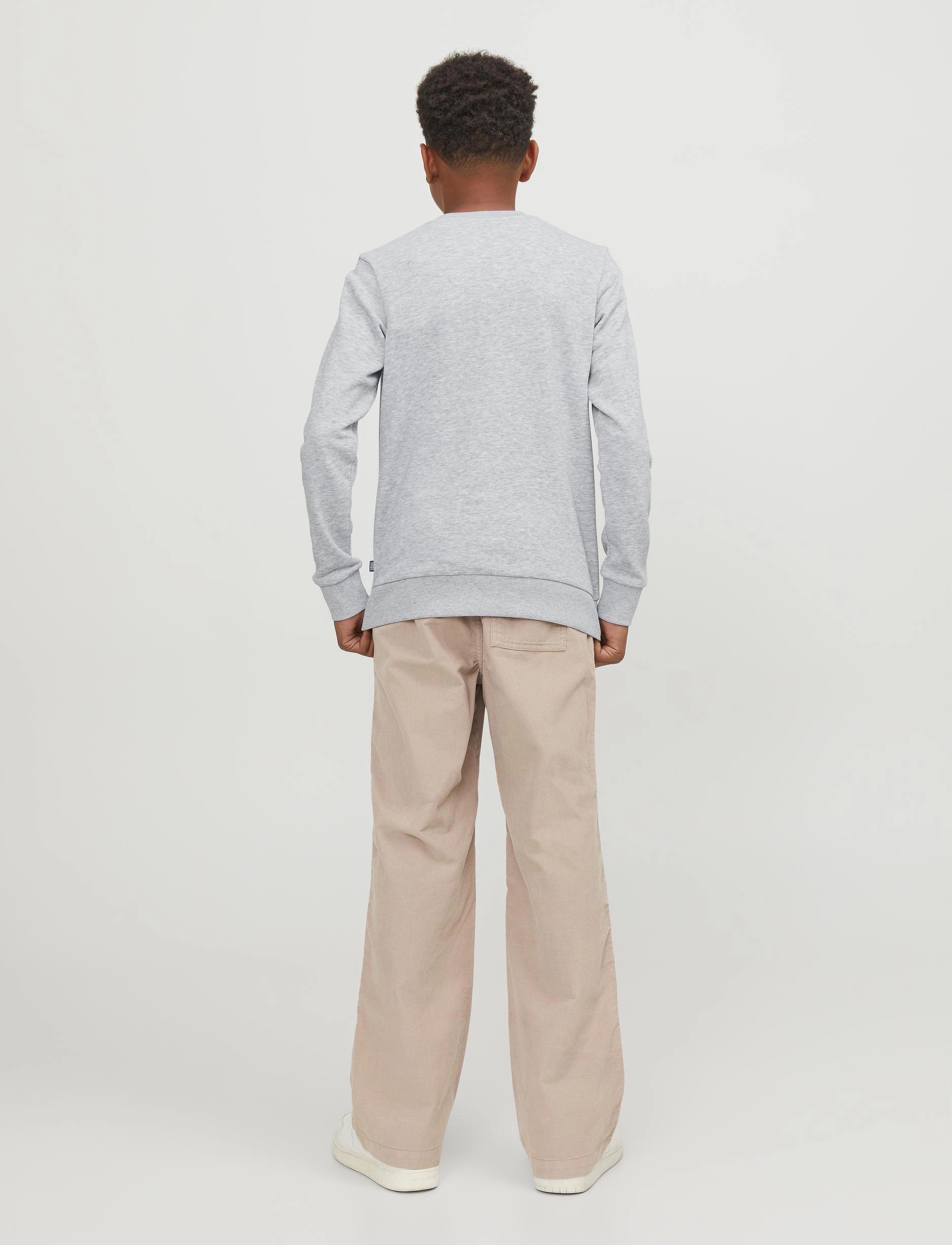 Jack & Jones - JJEBRADLEY SWEAT CREW NOOS JNR - sweatshirts - light grey melange - 3