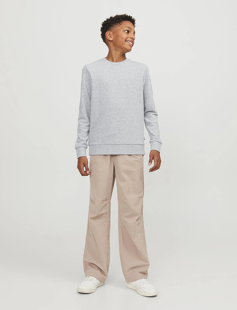 Jack & Jones - JJEBRADLEY SWEAT CREW NOOS JNR - bluzy - light grey melange - 5