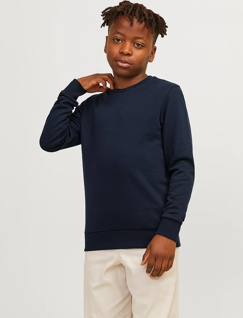 Jack & Jones - JJEBRADLEY SWEAT CREW NOOS JNR - sporta džemperi - navy blazer - 0