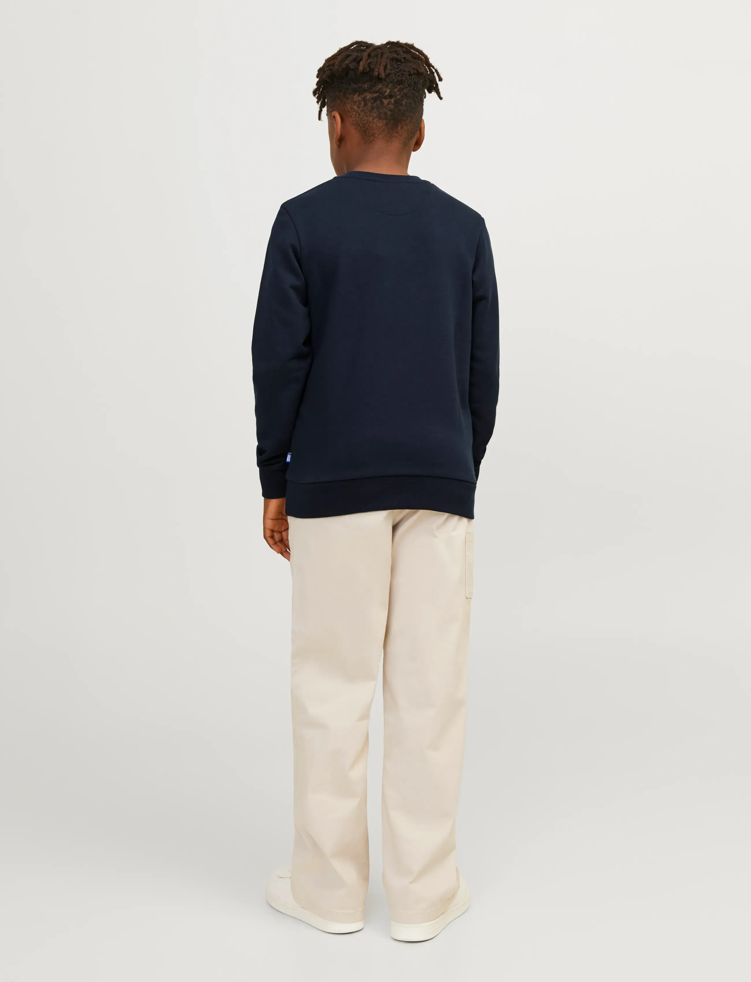 Jack & Jones - JJEBRADLEY SWEAT CREW NOOS JNR - sweatshirts - navy blazer - 3