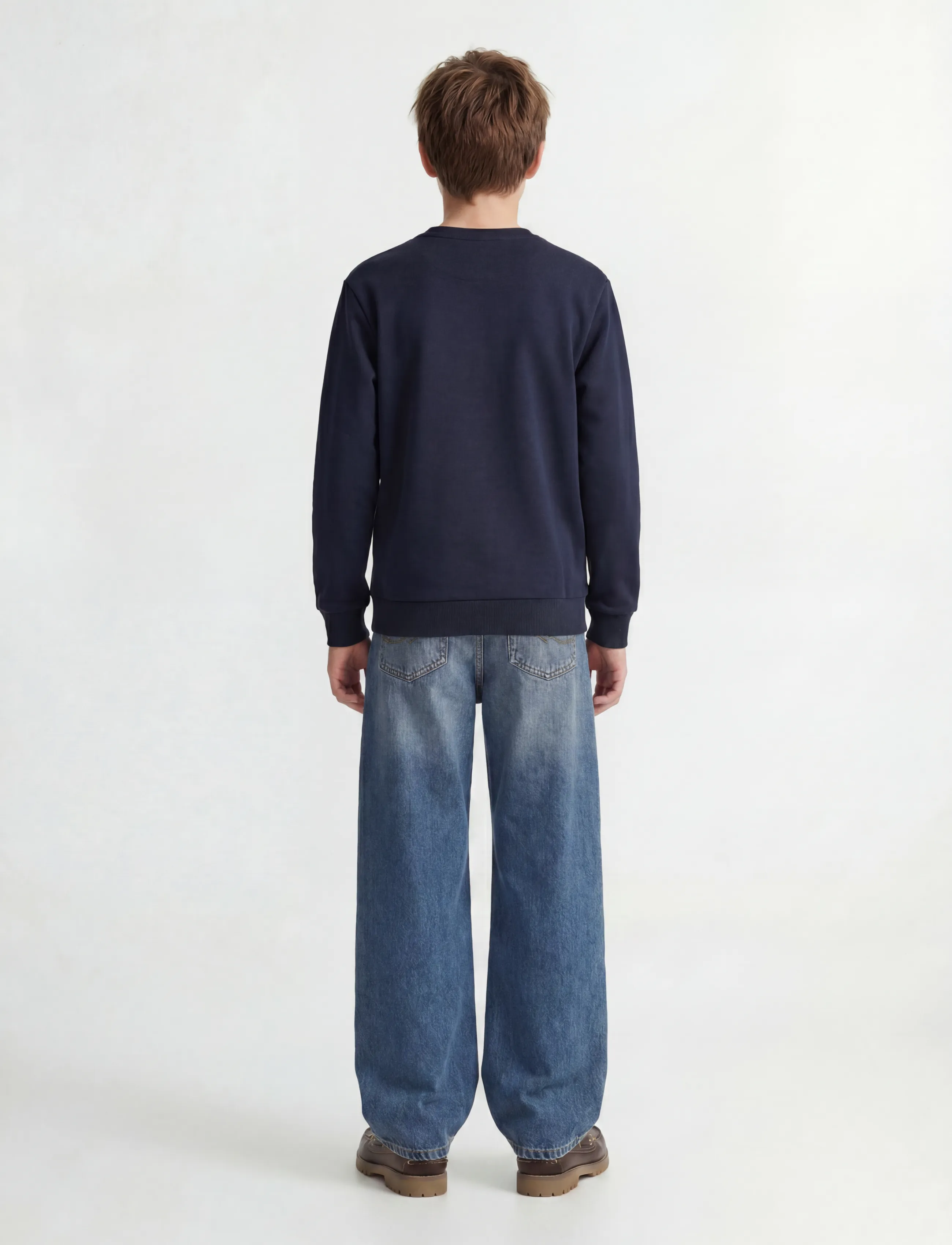 Jack & Jones - JJEBRADLEY SWEAT CREW NOOS JNR - sweatshirts - navy blazer - 3