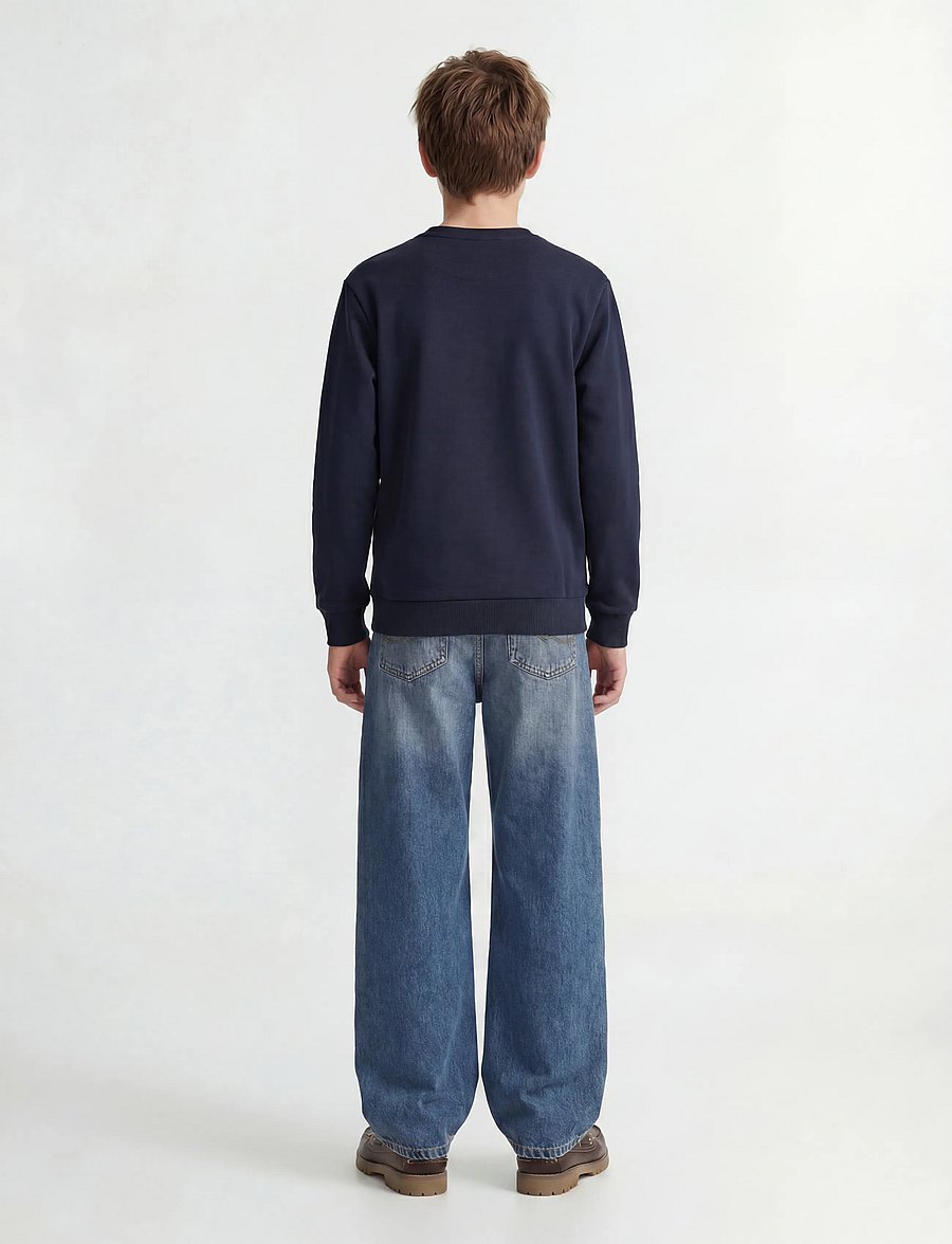 Jack & Jones - JJEBRADLEY SWEAT CREW NOOS JNR - sweatshirts - navy blazer - 3
