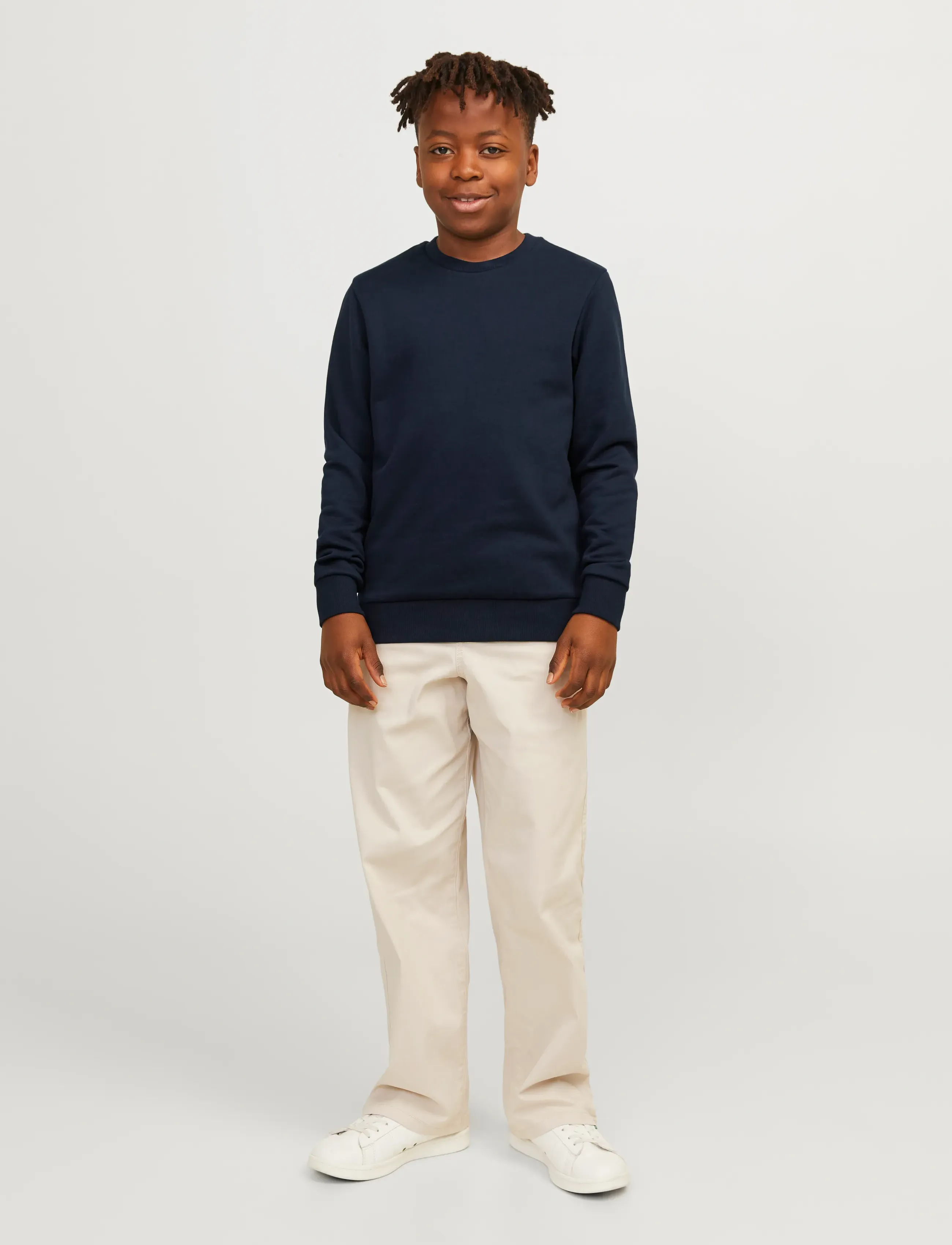 Jack & Jones - JJEBRADLEY SWEAT CREW NOOS JNR - sweatshirts - navy blazer - 4