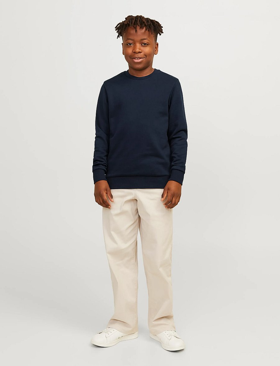 Jack & Jones - JJEBRADLEY SWEAT CREW NOOS JNR - sweatshirts - navy blazer - 4