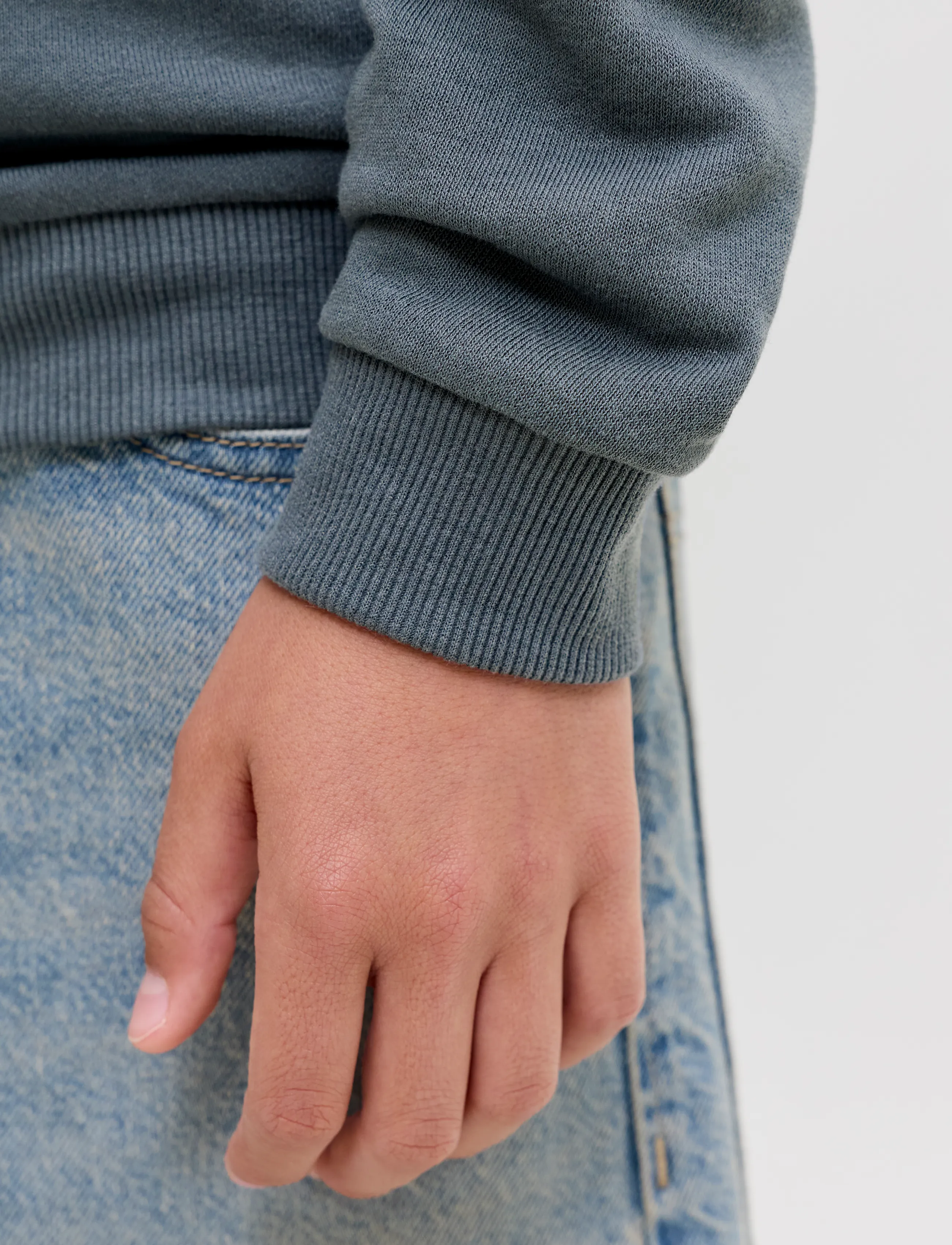 Jack & Jones - JJEBRADLEY SWEAT CREW NOOS JNR - sweatshirts - turbulence - 5