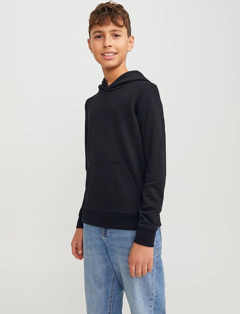 Jack & Jones - JJEBRADLEY SWEAT HOOD NOOS JNR - kapuzenpullover - black - 0