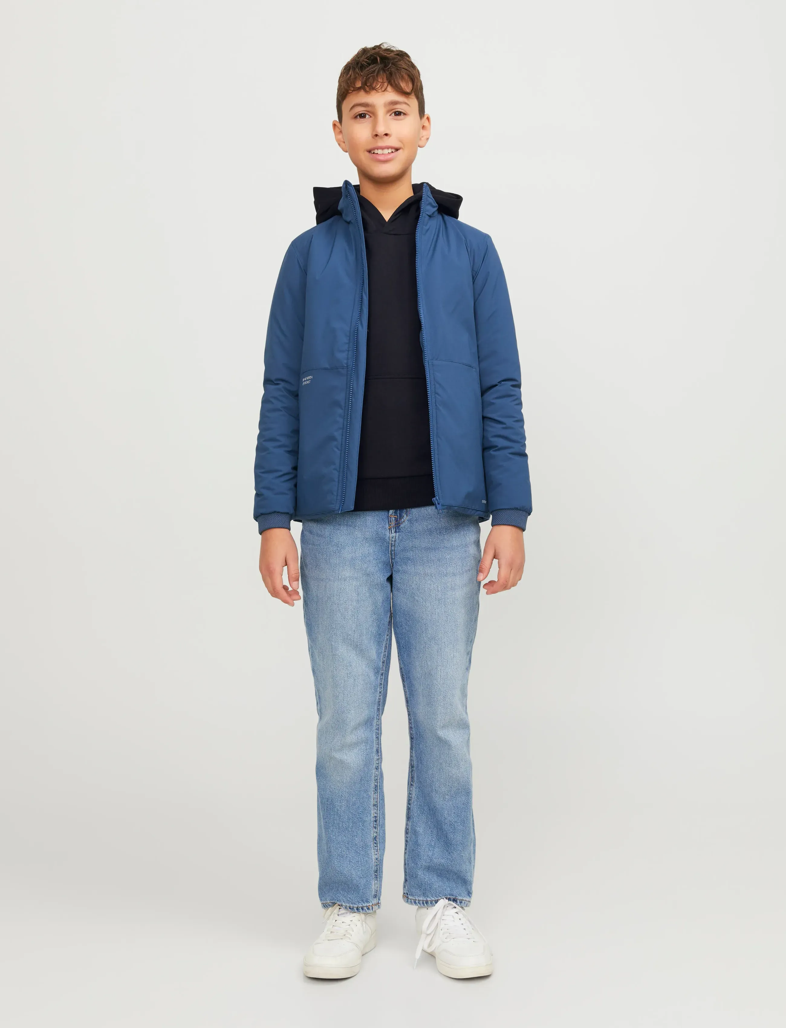 Jack & Jones - JJEBRADLEY SWEAT HOOD NOOS JNR - hoodies - black - 5