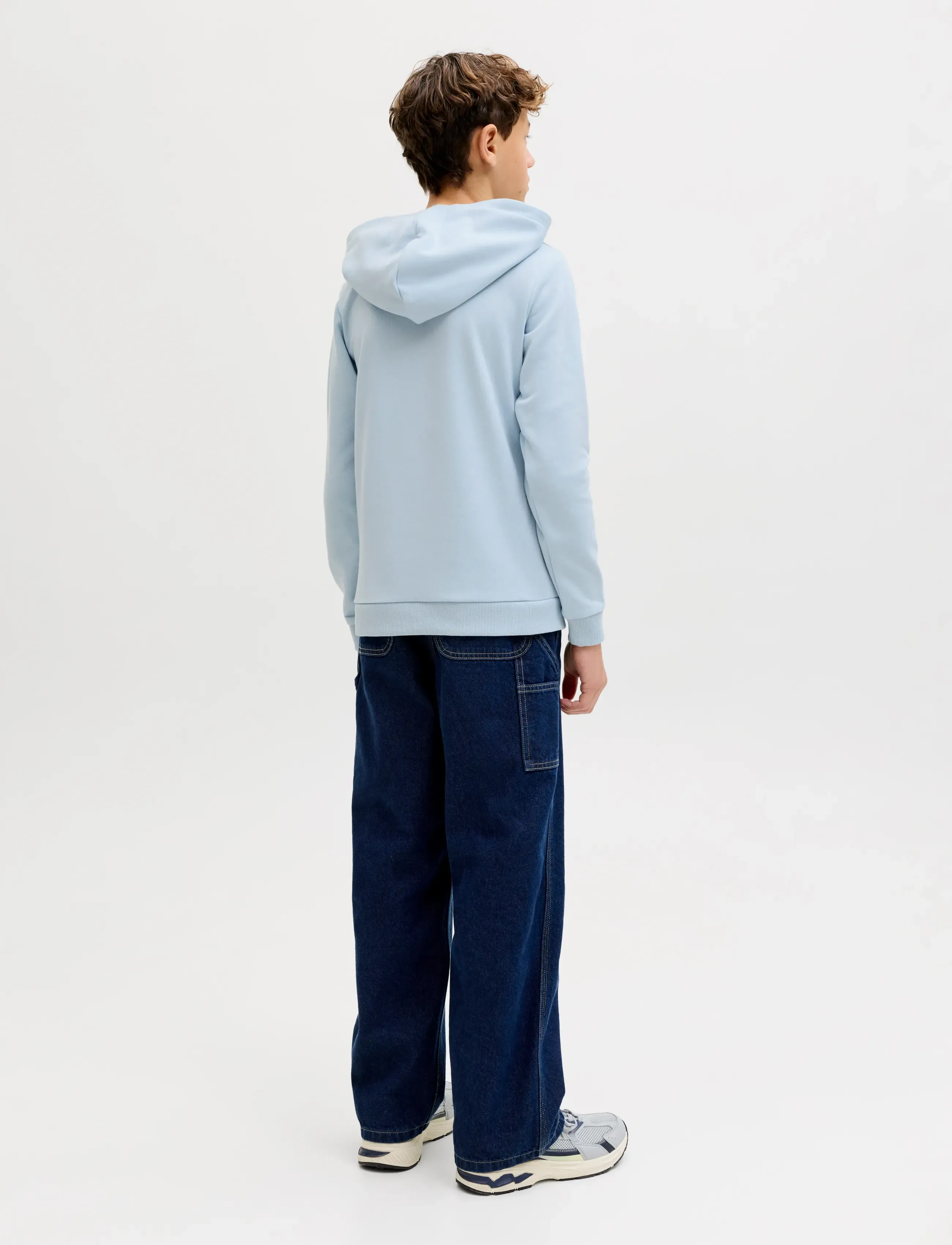 Jack & Jones - JJEBRADLEY SWEAT HOOD NOOS JNR - hættetrøjer - celestial blue - 3