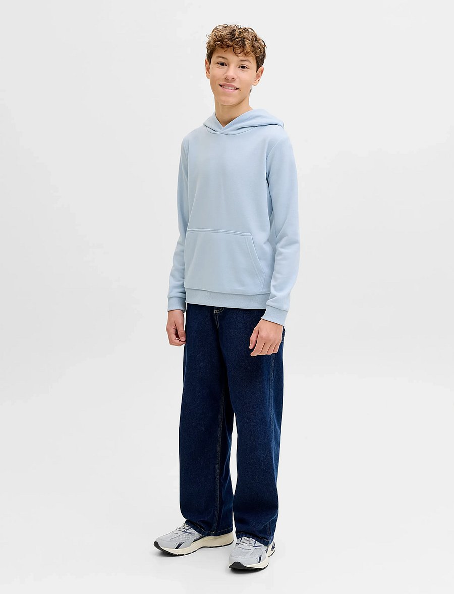 Jack & Jones - JJEBRADLEY SWEAT HOOD NOOS JNR - hættetrøjer - celestial blue - 4