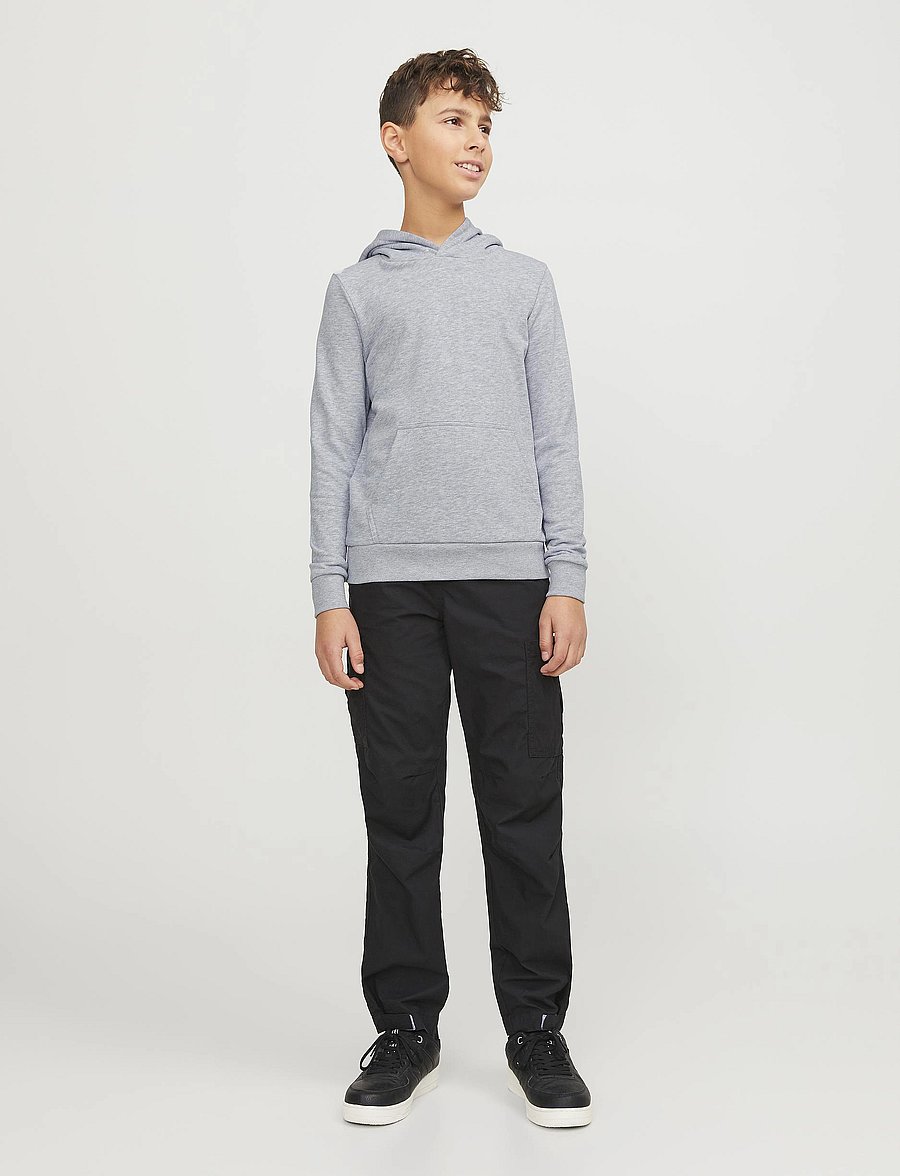 Jack & Jones - JJEBRADLEY SWEAT HOOD NOOS JNR - hettupeysur - light grey melange - 4