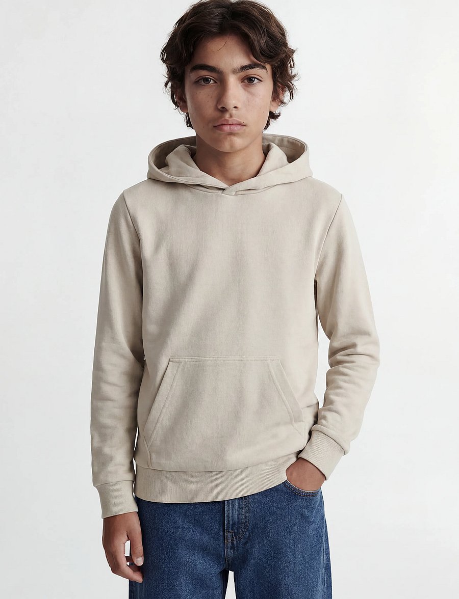Jack & Jones - JJEBRADLEY SWEAT HOOD NOOS JNR - kapuutsiga pusad - moonbeam - 0