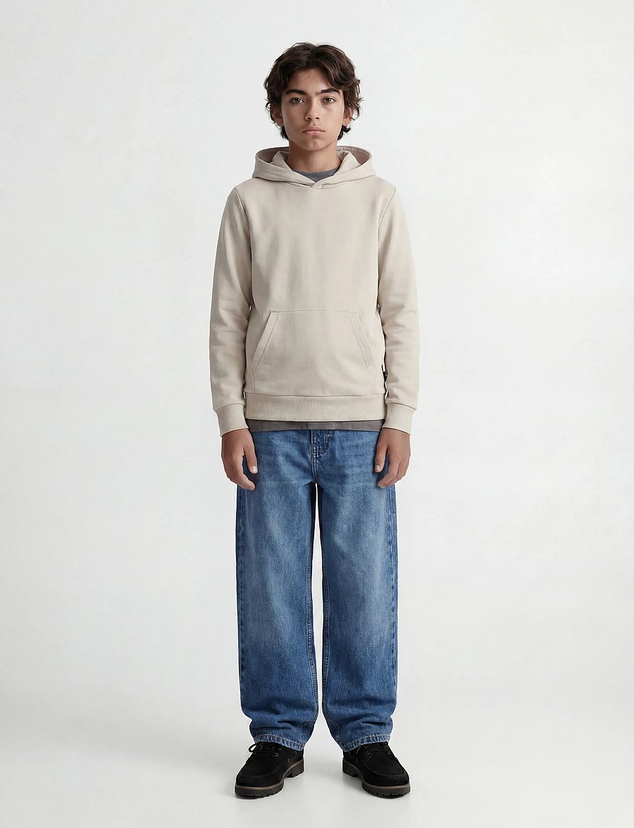 Jack & Jones - JJEBRADLEY SWEAT HOOD NOOS JNR - kapuutsiga pusad - moonbeam - 4