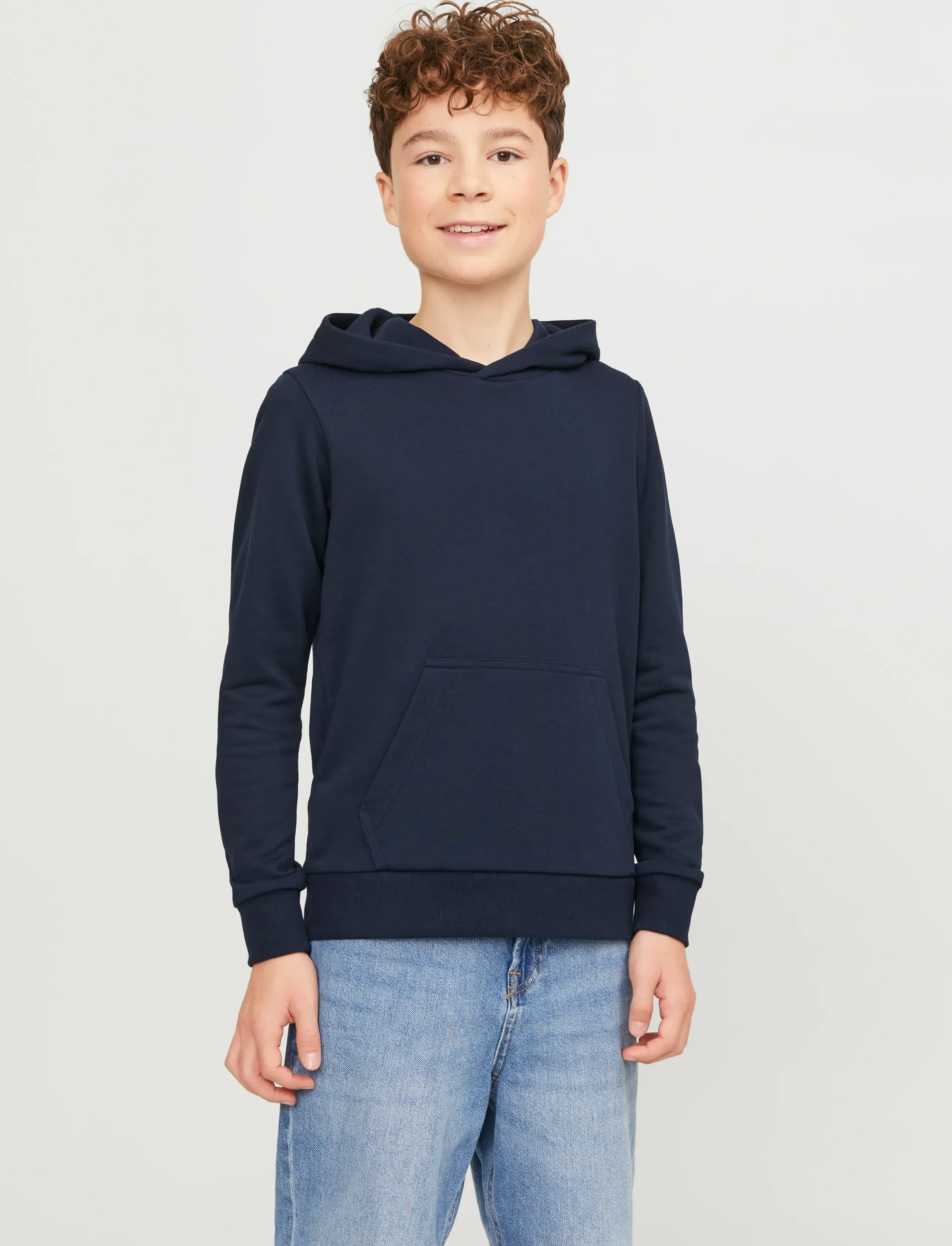 Jack & Jones JJEBRADLEY SWEAT HOOD NOOS JNR - Sweatshirts & Hættetrøjer - NAVY BLAZER / navy