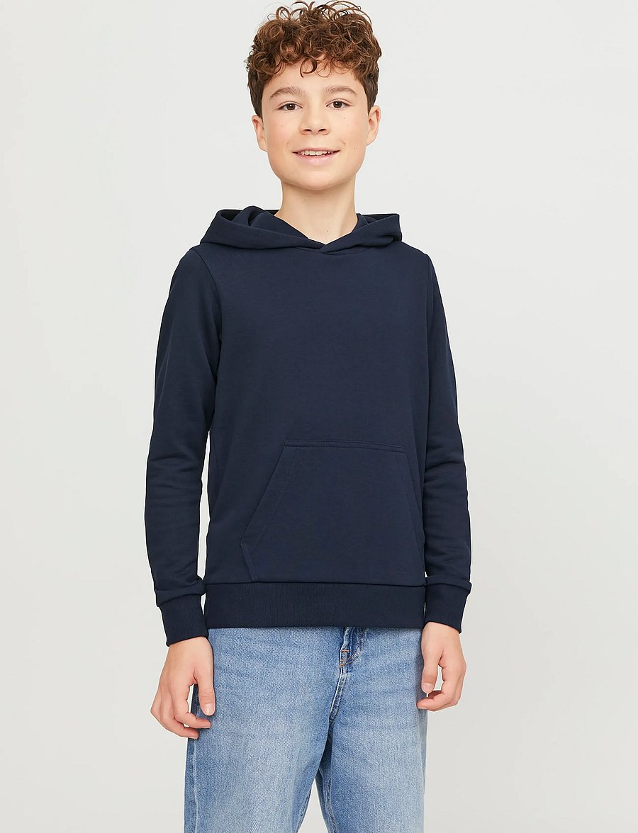 Jack & Jones - JJEBRADLEY SWEAT HOOD NOOS JNR - hættetrøjer - navy blazer - 0