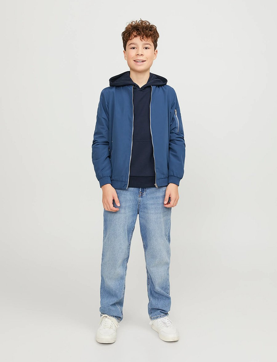 Jack & Jones - JJEBRADLEY SWEAT HOOD NOOS JNR - hættetrøjer - navy blazer - 3