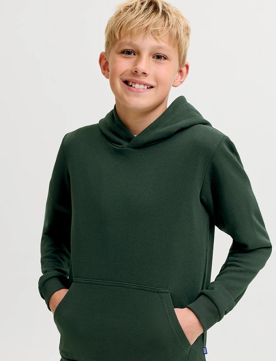 Jack & Jones - JJEBRADLEY SWEAT HOOD NOOS JNR - kapuutsiga pusad - scarab - 5