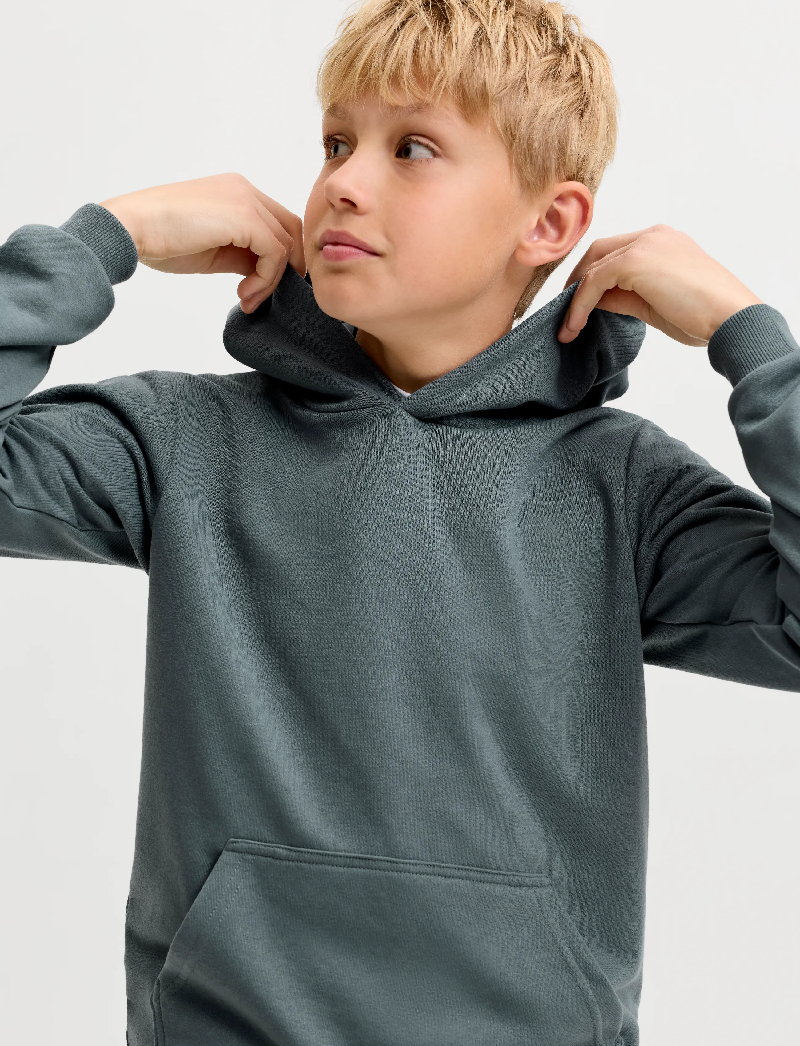 Jack & Jones - JJEBRADLEY SWEAT HOOD NOOS JNR - kapuutsiga pusad - turbulence - 5