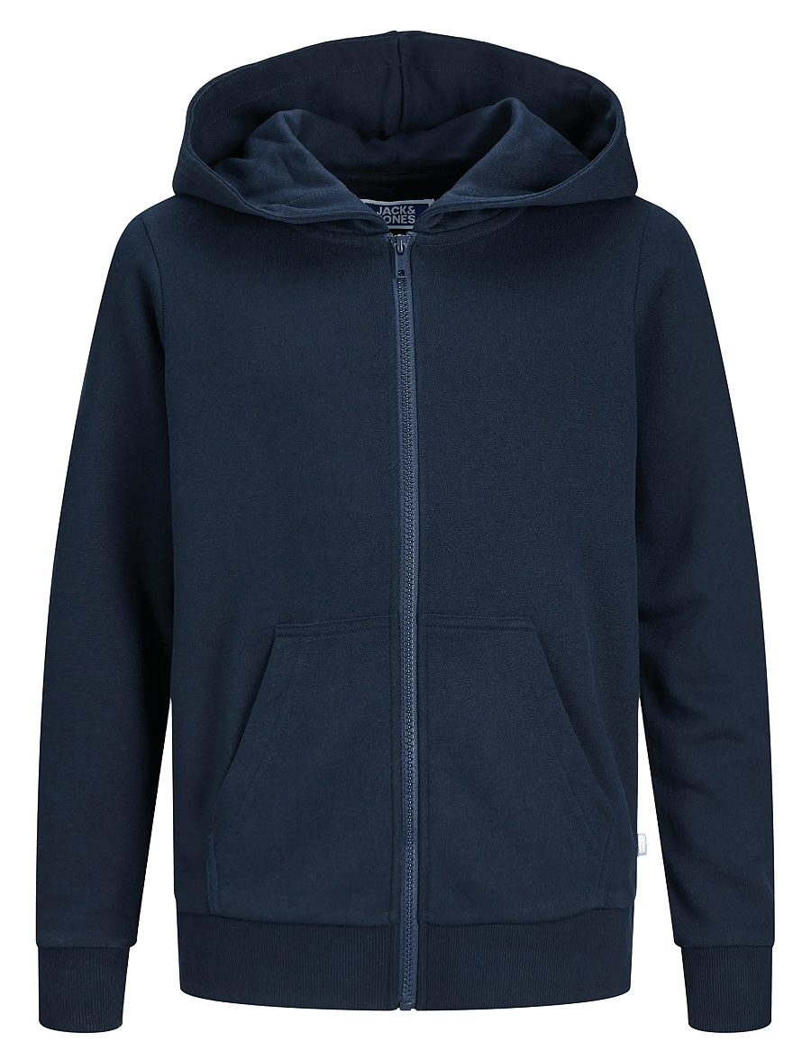 Jack & Jones - JJEBRADLEY SWEAT ZIP HOOD NOOS JNR - bluzy z kapturem - navy blazer - 1
