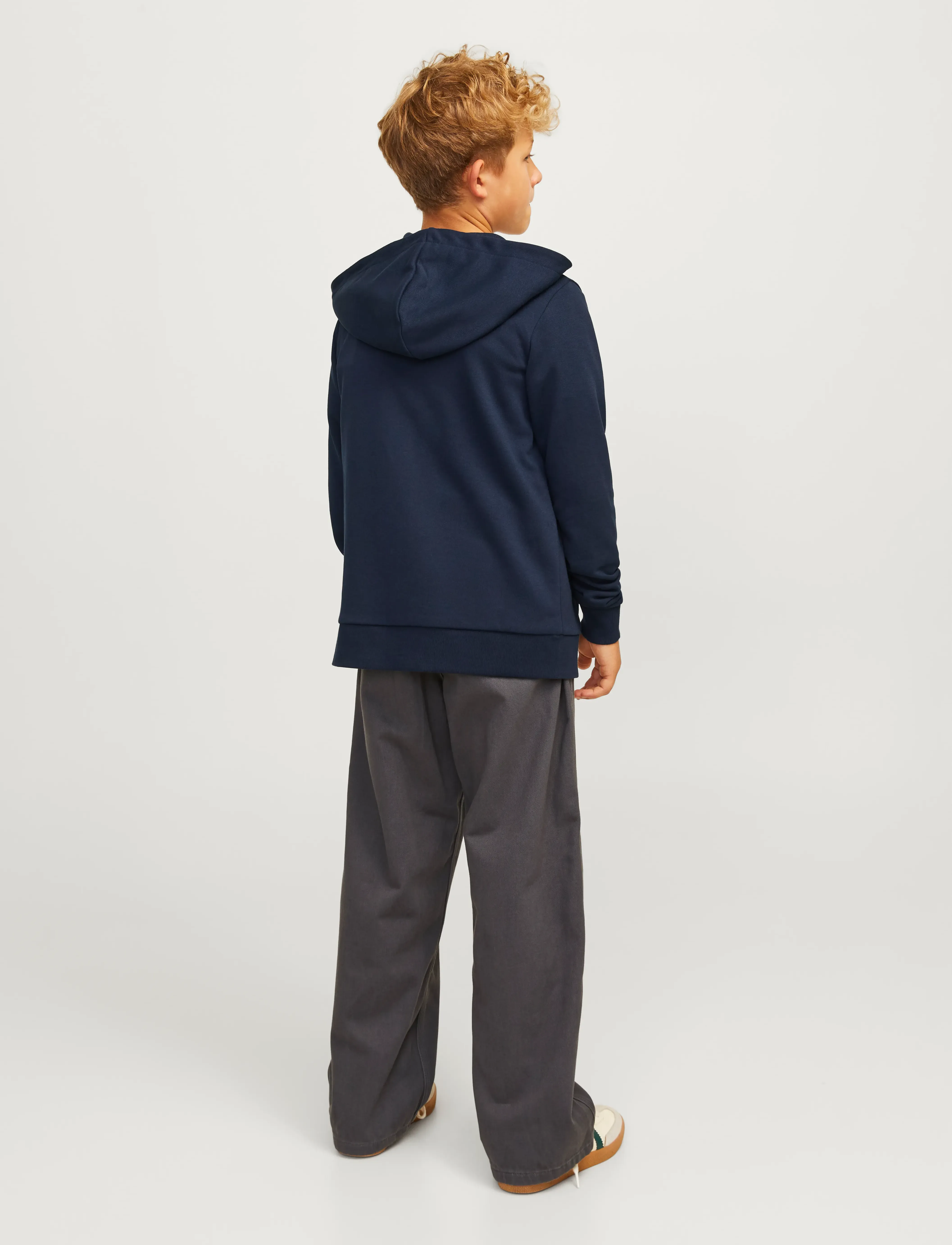 Jack & Jones - JJEBRADLEY SWEAT ZIP HOOD NOOS JNR - bluzy z kapturem - navy blazer - 3