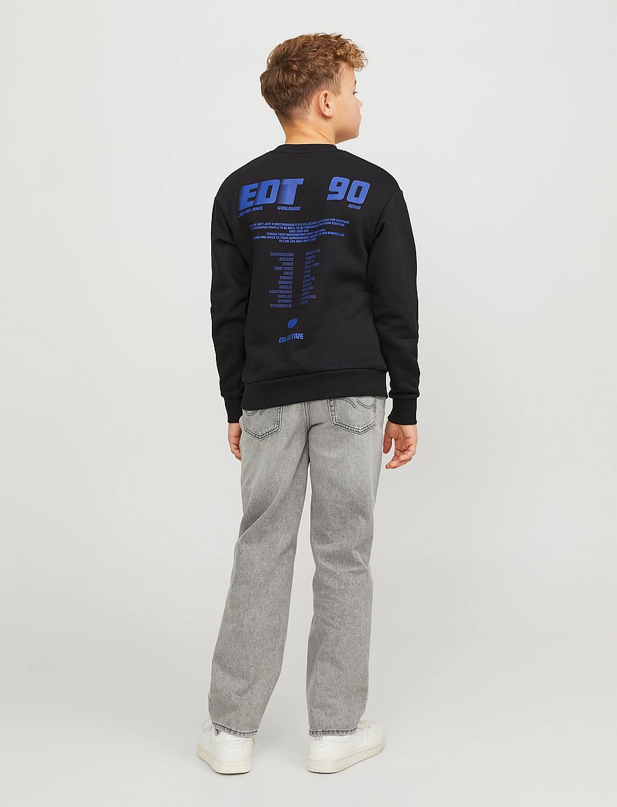 Jack & Jones - JJICHRIS JJORIGINAL AKM 928 NOOS JNR - platėjantys apačioje - grey denim - 3