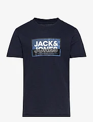 Jack & Jones - JCOLOGAN TEE SS CREW NECK SS24 JNR - lyhythihaiset t-paidat - navy blazer - 0