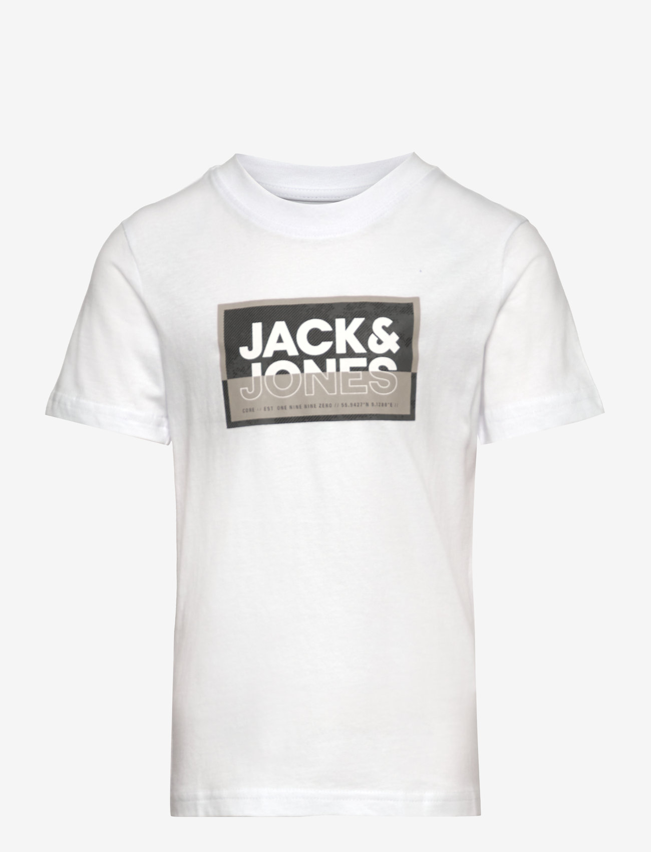 Jack & Jones - JCOLOGAN SS24/25 TEE SS CREW NECK SS JNR - kortärmade t-shirts - white - 1