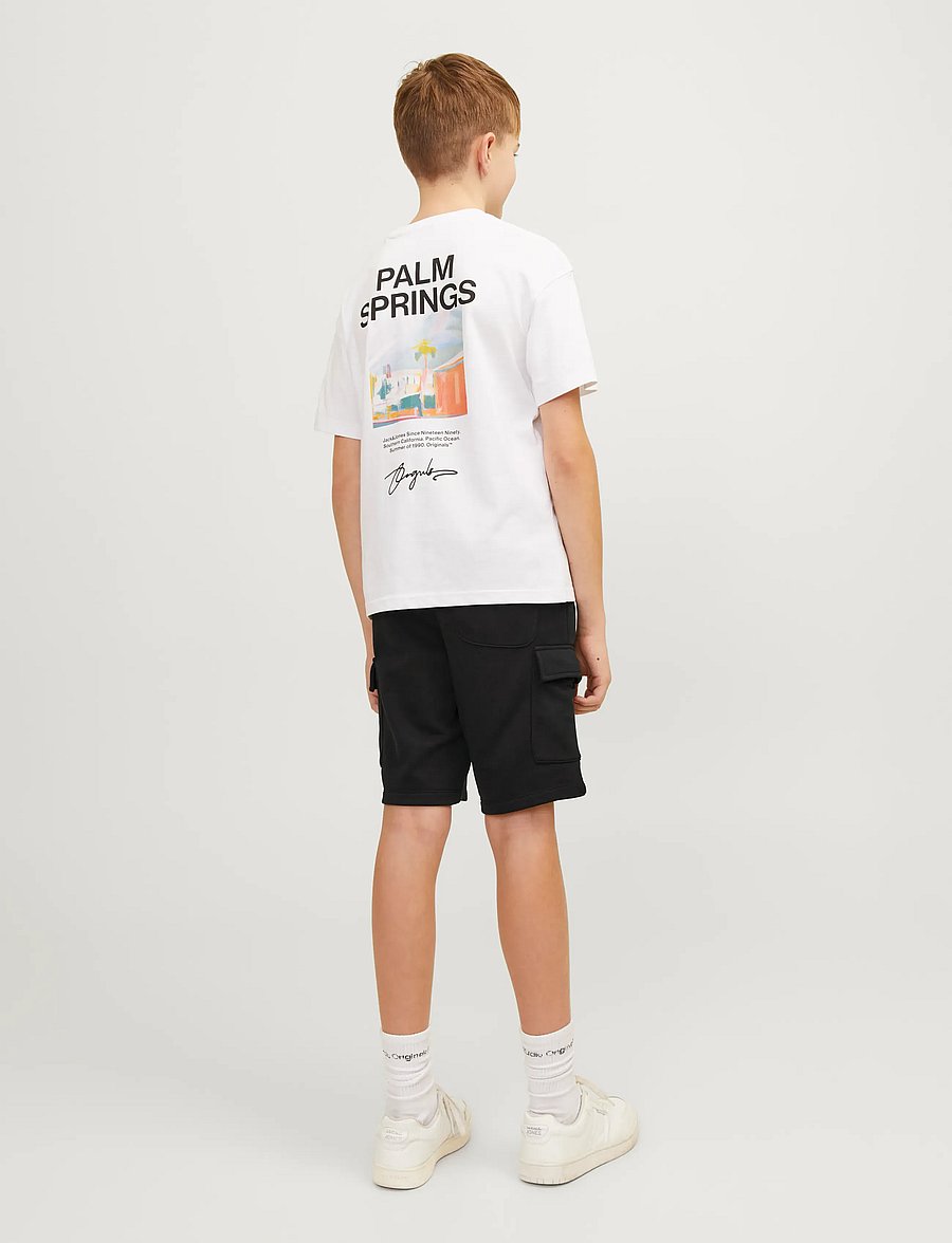 Jack & Jones - JPSTBRADLEY SWEAT CARGO SHORTS SN JNR - cargo shorts - black - 3