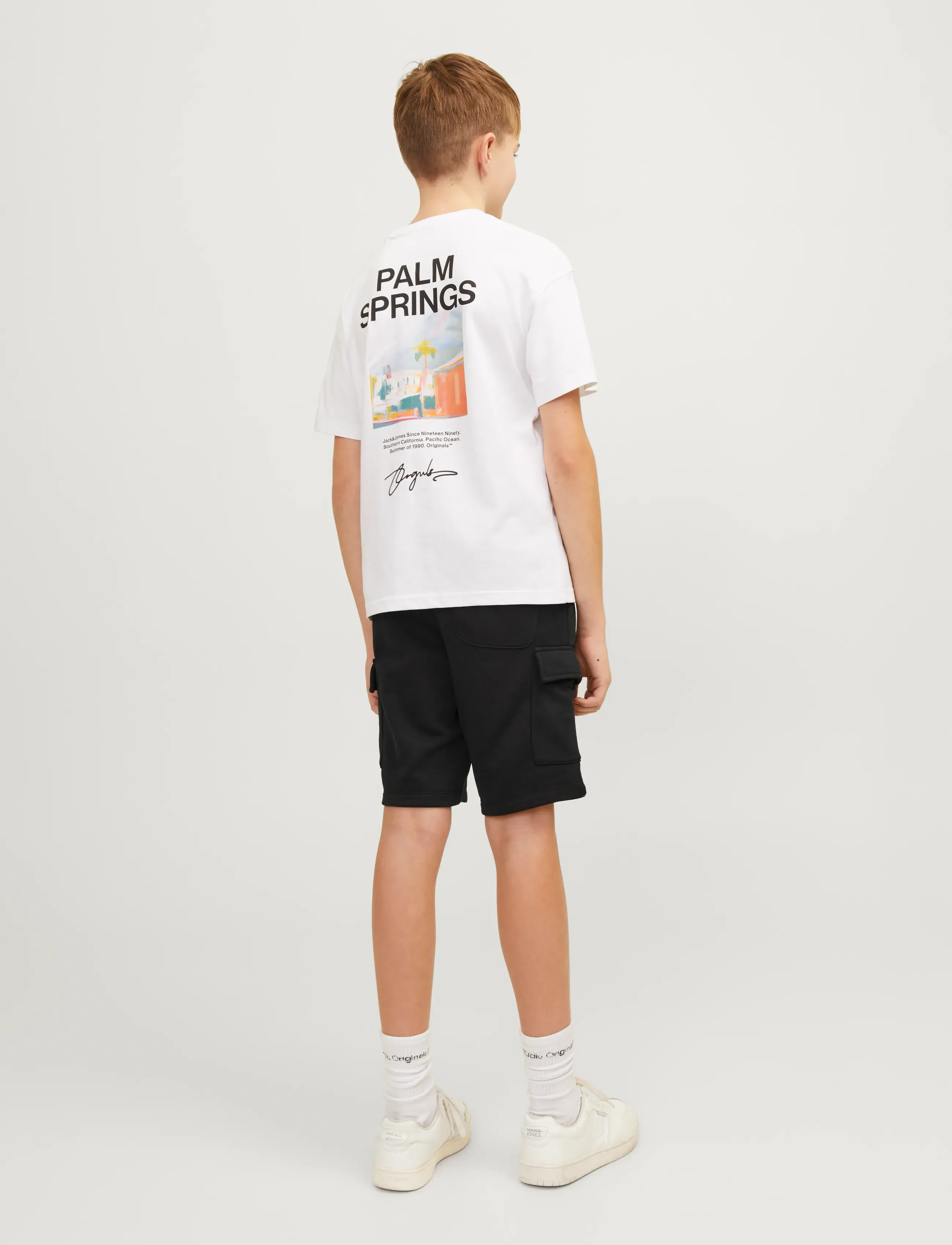 Jack & Jones - JPSTBRADLEY SWEAT CARGO SHORTS SN JNR - cargo shorts - black - 3