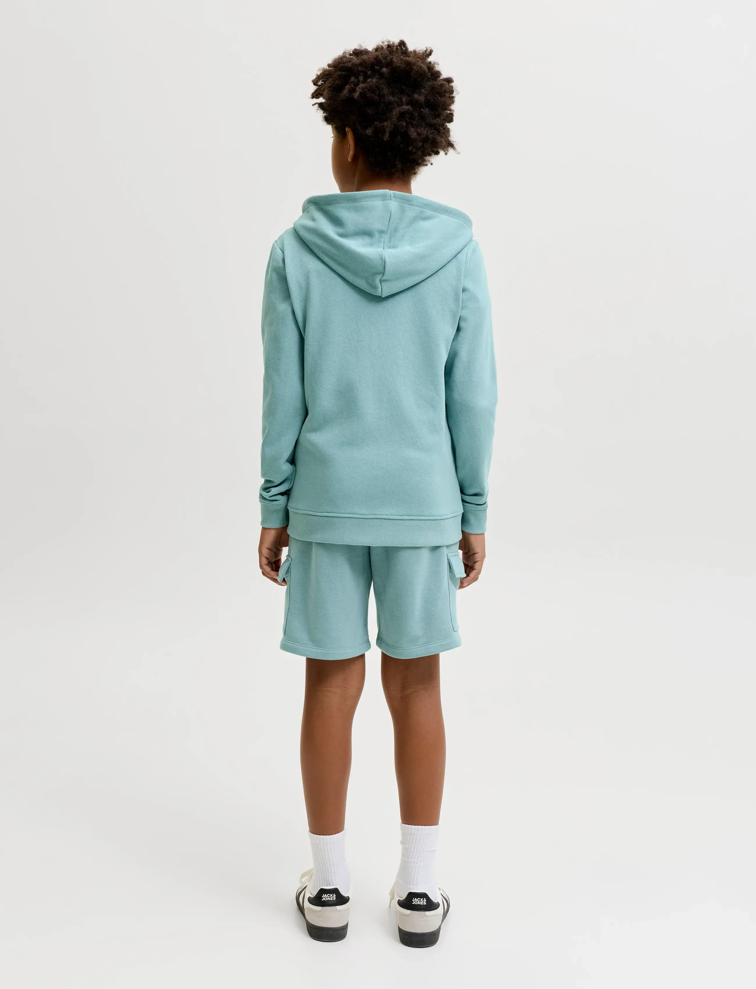 Jack & Jones - JPSTBRADLEY SWEAT CARGO SHORTS SN JNR - cargo shorts - mineral blue - 3