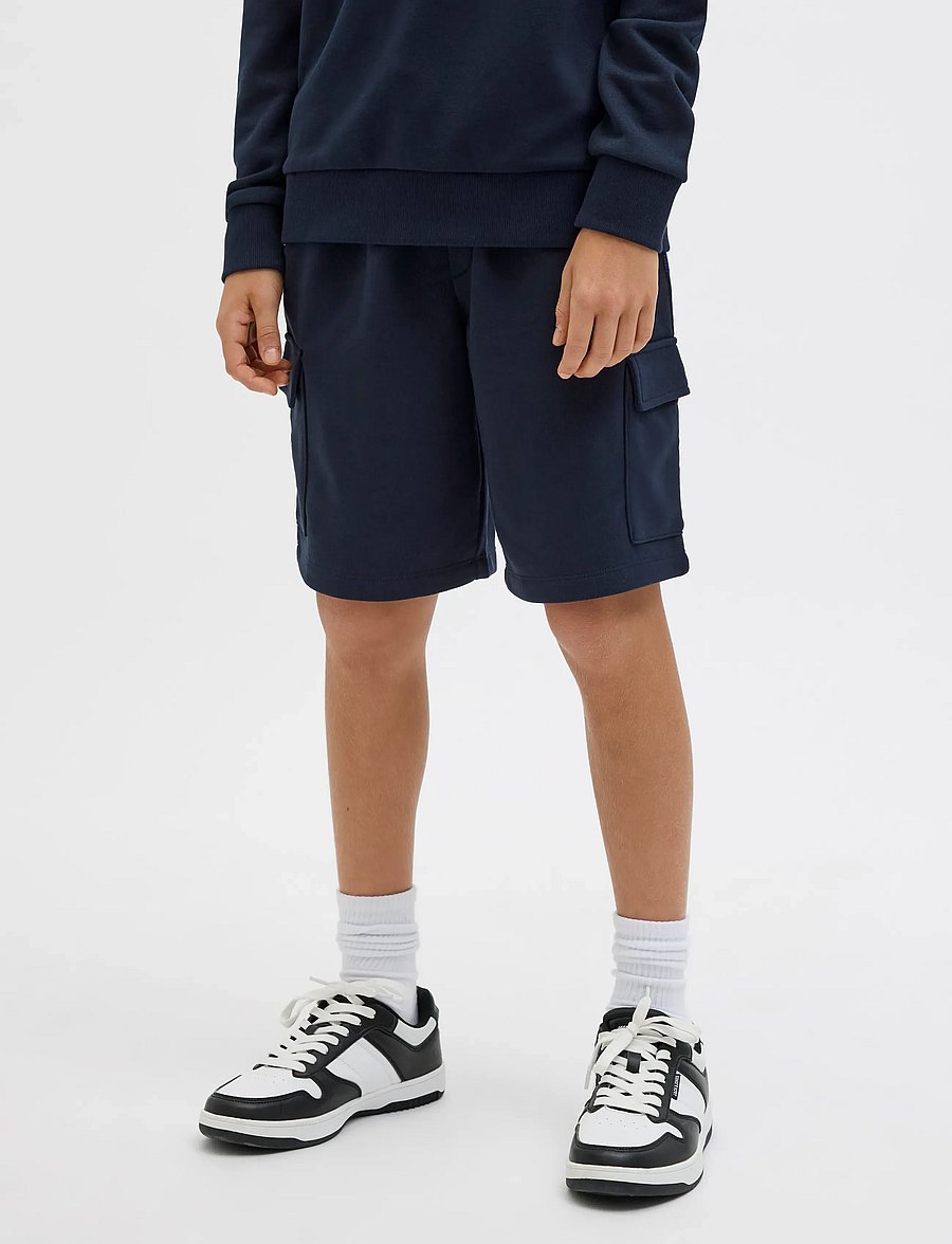 Jack & Jones - JPSTBRADLEY SWEAT CARGO SHORTS SN JNR - cargo shorts - navy blazer - 0