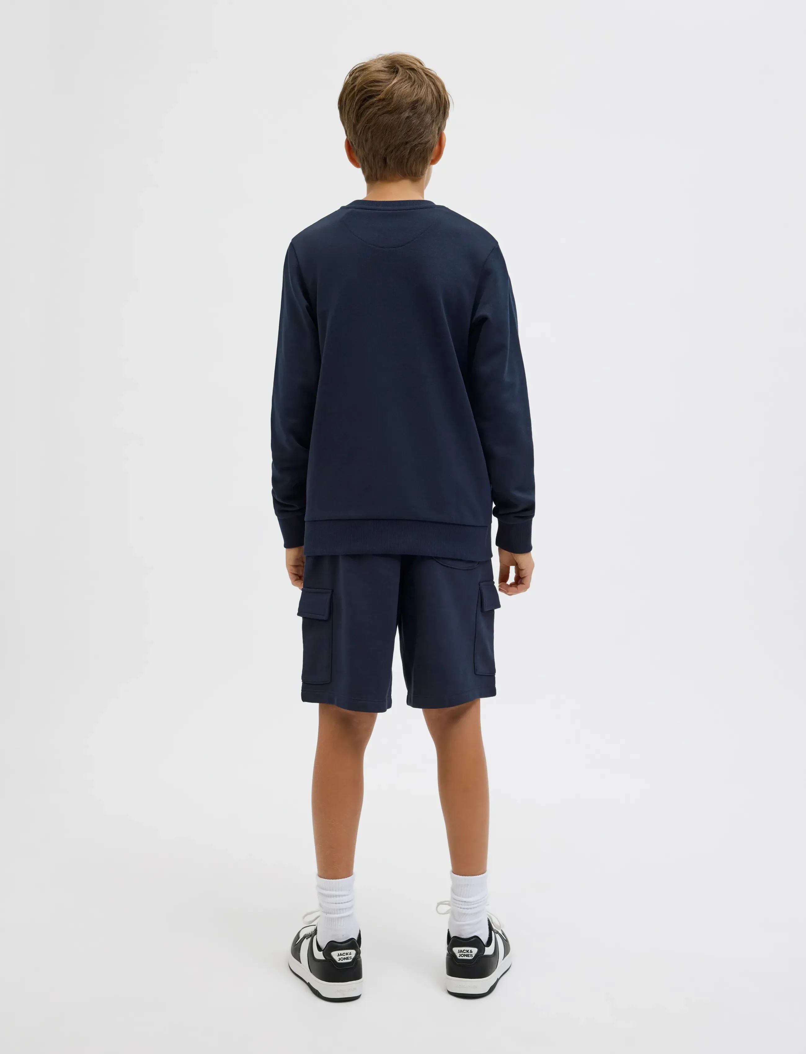Jack & Jones - JPSTBRADLEY SWEAT CARGO SHORTS SN JNR - cargo shorts - navy blazer - 3