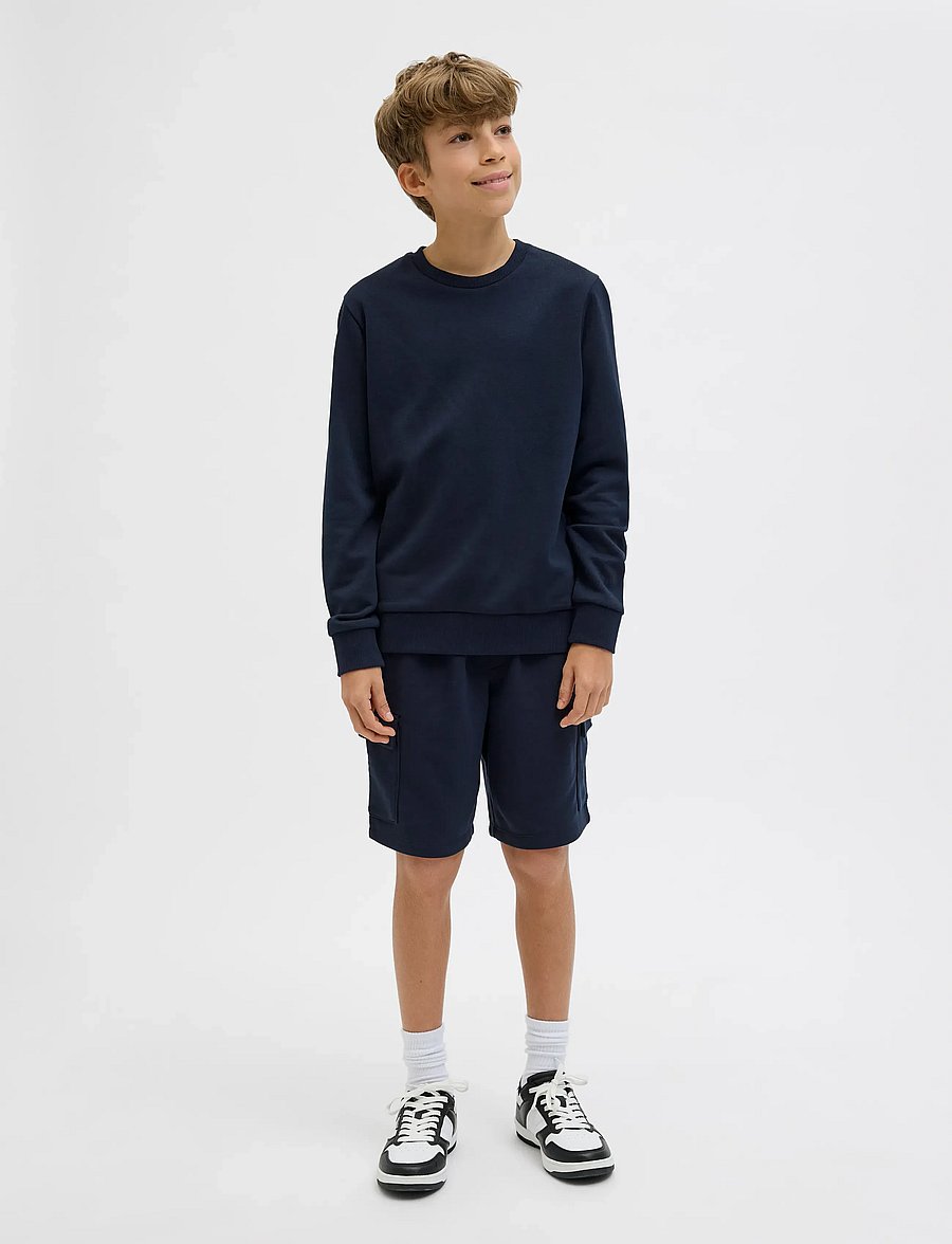 Jack & Jones - JPSTBRADLEY SWEAT CARGO SHORTS SN JNR - cargo shorts - navy blazer - 4