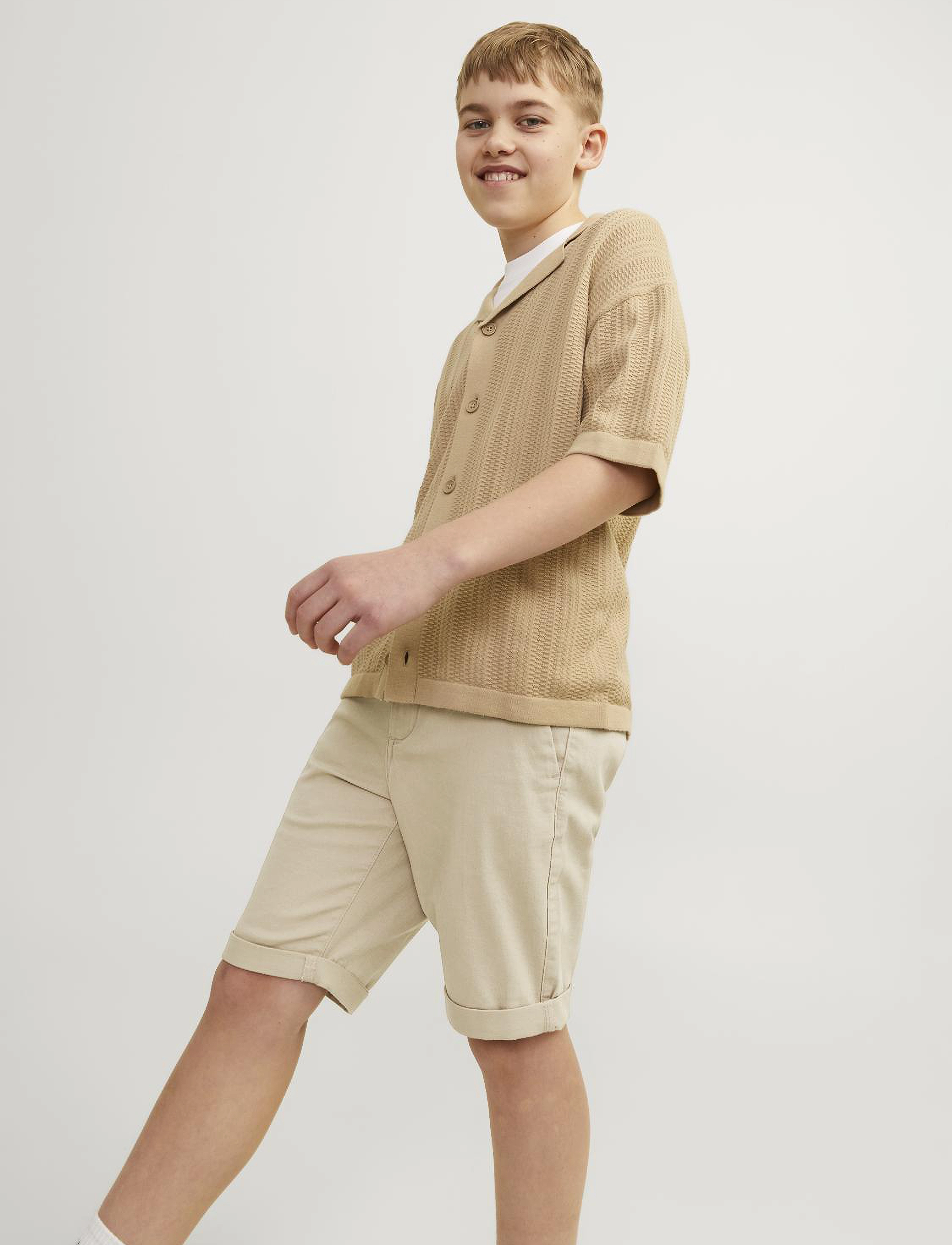 Jack & Jones - JPSTDAVID JJCHINO SHORTS AKM SN JNR - chino shorts - crockery - 3