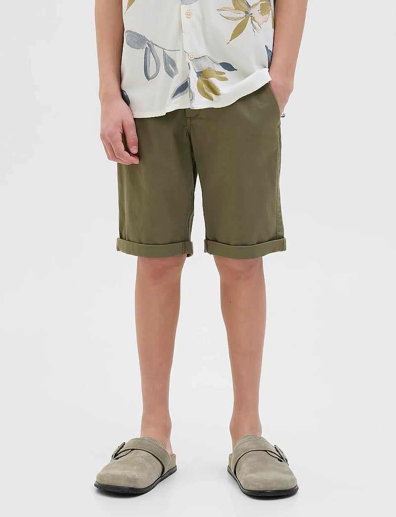 Jack & Jones - JPSTDAVID JJCHINO SHORTS AKM SN JNR - chino shorts - dusty olive - 5